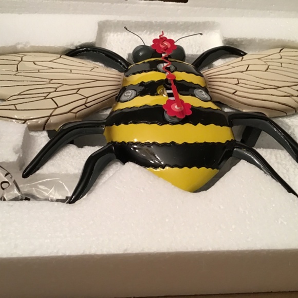 Bumblebee Ceramic Pendulum Clock NWT - Picture 2 of 10